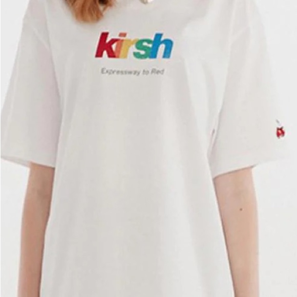Kirsh Glitter Rainbow Short Sleeved Shirt- NWT
